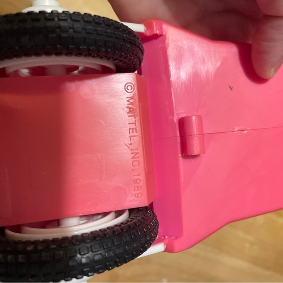 vintage 1989 barbie around town scooter pink and purple flowers mattel - Picture 6 of 8